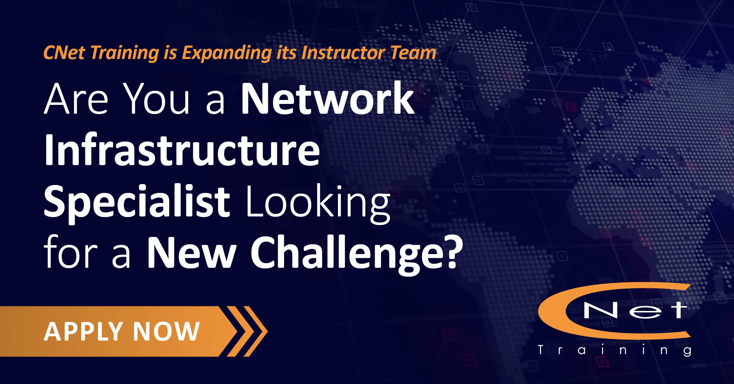 18.10.23 Recruitment Instructors Network Infrastructure Social Post v2